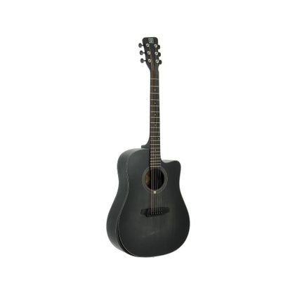 OQAN QGA-101 BKCE Chitarra acustica amplificata nera