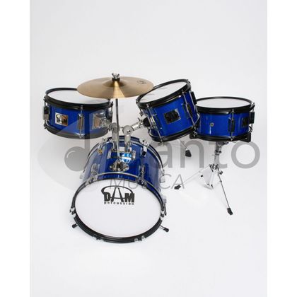 Batteria Acustica Junior 4 pezzi per bambini - Blue