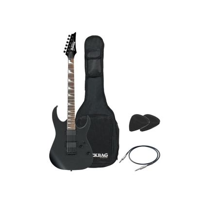 Ibanez GIO GRG121DX BKF chitarra elettrica nera + borsa + cavo + plettri omaggio