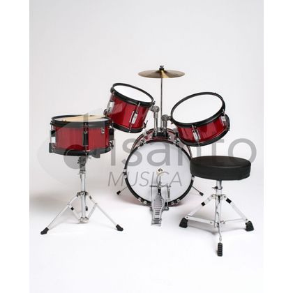 Batteria Acustica Junior 4 pezzi per bambini - Red
