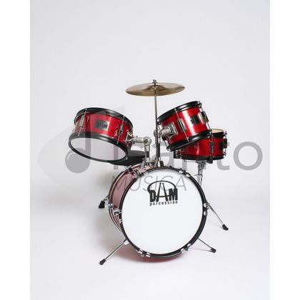 Batteria Acustica Junior 4 pezzi per bambini - Red