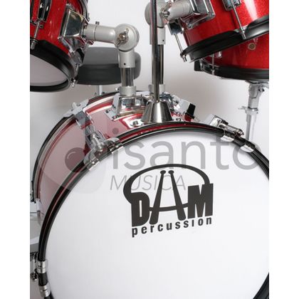 Batteria Acustica Junior 4 pezzi per bambini - Red