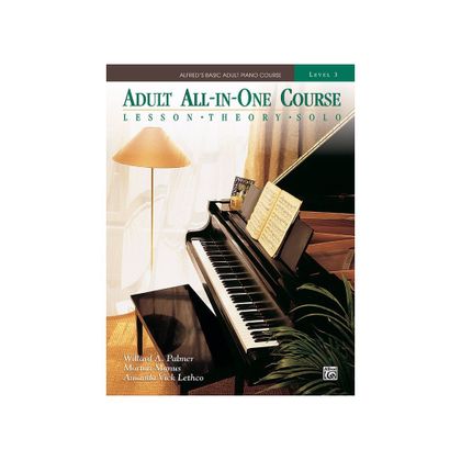 Alfred's Basic Adult All-In-One Piano Course - Level 3: Lesson - Theory - Solo