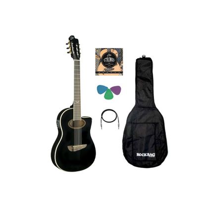 EKO NXT Nylon CW EQ Black Chitarra classica elettrificata + borsa + cavo + corde + plettri omaggio