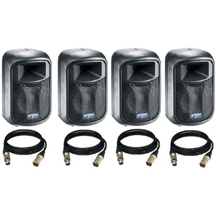Impianto audio made in italy 1000W RMS 4 Casse attive FBT J8A + cavi omaggio