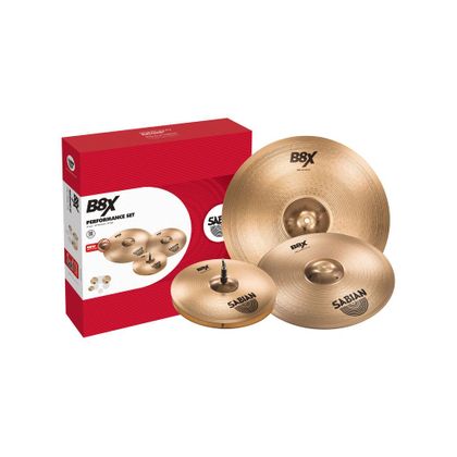 SABIAN B8X 45003X Performance Set Piatti batteria Hi-Hat 14" + Crash 16" + Ride 20"