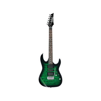 Ibanez GIO GRX70QA TEB Transparent Emerald Burst Chitarra elettrica verde