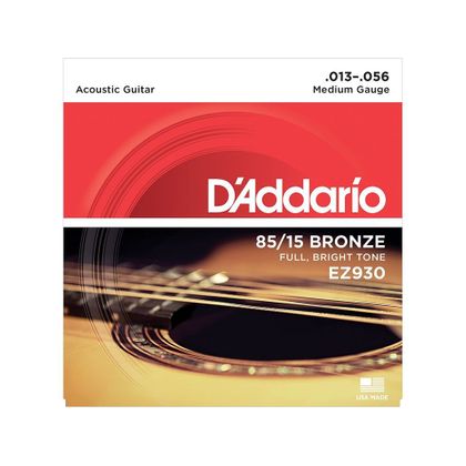 D'Addario EZ930 Muta di corde per chitarra acustica Medium 013-056