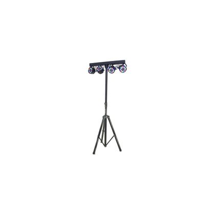 Ibiza DJLIGHT80LED Stand per Luci con 4 Par Led RGBW