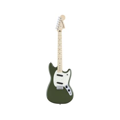 Fender Mustang MN Olive Chitarra elettrica verde