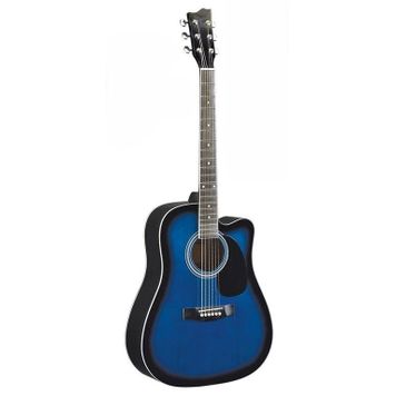 DAM MG420 Blue Sunburst Chitarra acustica blu