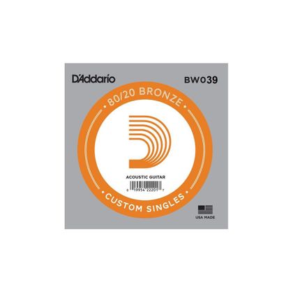 Corda singola per chitarra acustica D'Addario 80/20 039