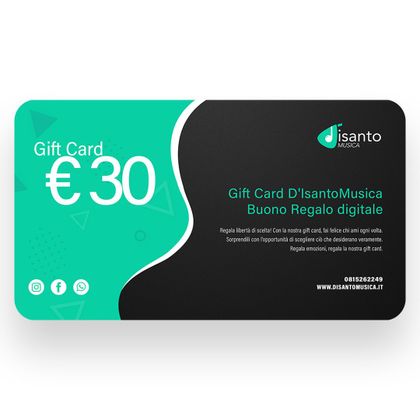 Gift Card D'IsantoMusica €30 - Buono Regalo digitale