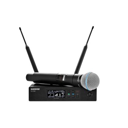 Shure QLXD24E / BETA58 Radiomicrofono wireless palmare per voce