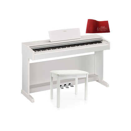 YAMAHA YDP143 White Pianoforte digitale bianco + Panca B1WH