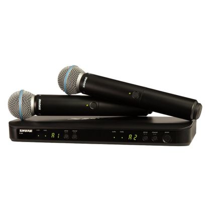 Shure BLX288E / BETA58 Doppio Radiomicrofono wireless palmare per voce