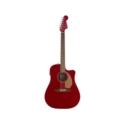 Fender Redondo Player Candy Apple Red Chitarra acustica elettrificata rossa