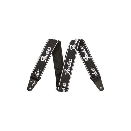 Fender Running Logo Strap Tracolla per chitarra nera