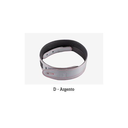 Stefy Line 602D Tracolla imbottita in ecopelle per chitarra Argento
