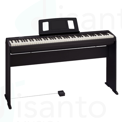 Pianoforte digitale Roland FP-10 BK Black + Supporto originale in legno