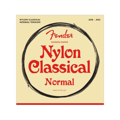 Fender Nylon Classical 100 Clear/Silver Muta di corde per chitarra classica Normal Tension