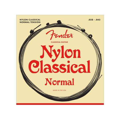 Fender Nylon Classical 130 Clear/Silver Muta di corde per chitarra classica Normal Tension