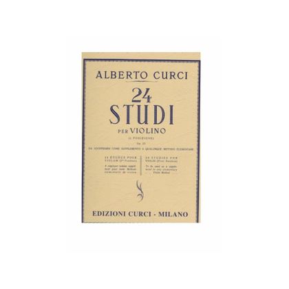 Alberto Curci - 24 Studi per Violino (I Posizione) Op. 23