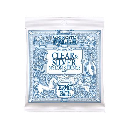 Ernie Ball 2403 Clear & Silver Muta di corde per chitarra classica