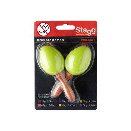 Stagg EGG-MA S/GR Green Uova Maracas in plastica