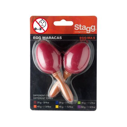 Stagg EGG-MA S/RD Red Uova Maracas in plastica