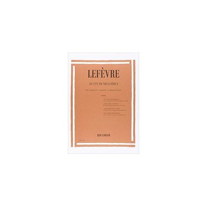 Lefèvre - 20 Studi melodici per clarinetto - saxofono - clarinetto basso