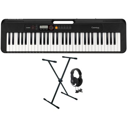 Casio Casiotone CT S200 Black Tastiera portatile 61 tasti Nera + Supporto + Cuffie