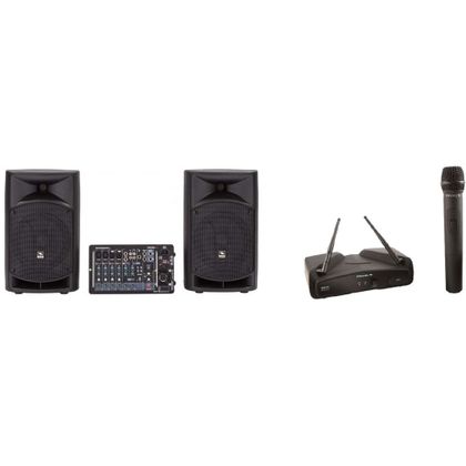 Proel Freepass 8 usb Impianto audio 500W Bundle con radiomicrofono