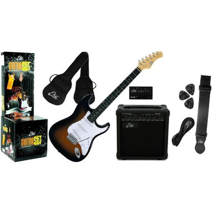 EKO EG11 PACK SUNBURST Chitarra elettrica con amplificatore e accessori