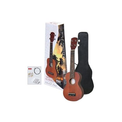 GEWA PURE Ukulele soprano Almeria Player Pack natural