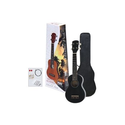 GEWA PURE Ukulele soprano Almeria Player Pack black