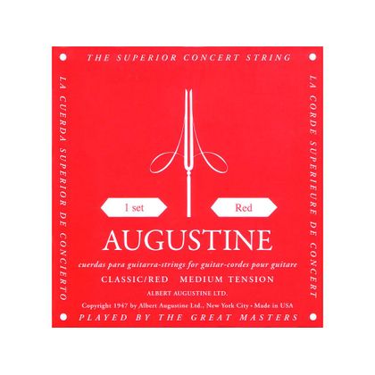 Augustine Red Muta di corde per chitarra classica Medium Tension