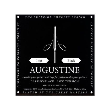 Augustine Black Muta di corde per chitarra classica Low Tension