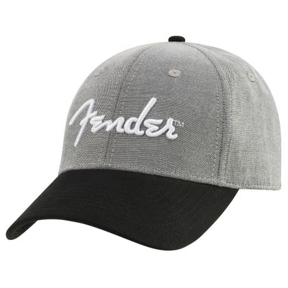 Fender Hipster Dad Hat Cappello grigio e nero