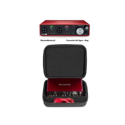 Focusrite Scarlett 4i4 (3rd Gen) Scheda audio USB 4 IN - 4 OUT + Bag