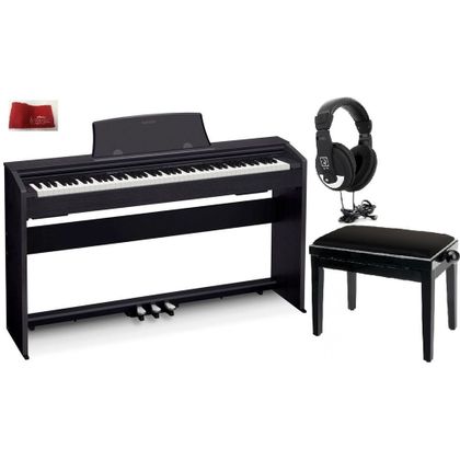 Casio Privia PX 770 black Pianoforte digitale + Panca + Cuffie + copritastiera omaggio