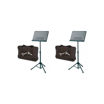 Coppia di leggii Darestone MS20 per orchestra nero con borsa