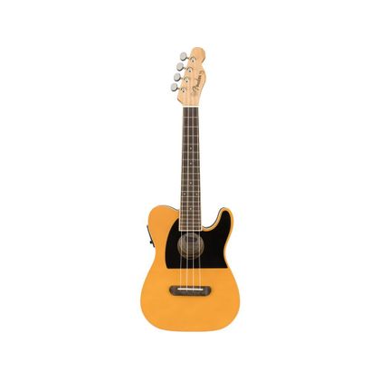 Fender Fullerton Tele Uke Butterscotch Blonde Ukulele concerto Telecaster elettrificato