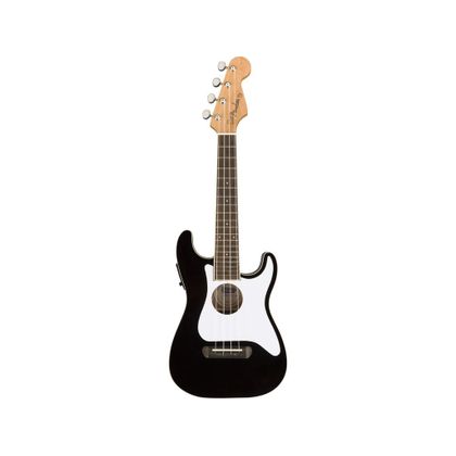 Fender Fullerton Strat Uke Black Ukulele concerto Stratocaster elettrificato