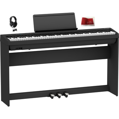 Roland FP30X BK Black Pianoforte digitale + stand + pedaliera + cuffie + copritastiera in omaggio