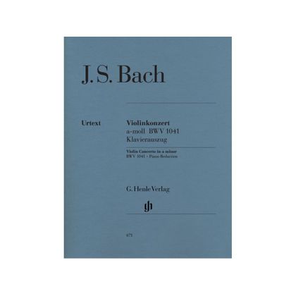 J. S. Bach - Violin Concerto in A minor BWV 1041 - Urtext