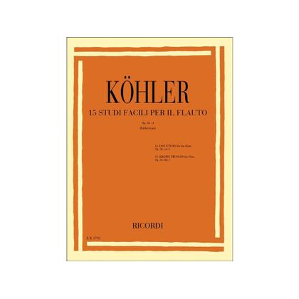 Köhler - 15 Studi facili per il flauto Op. 33 - 1