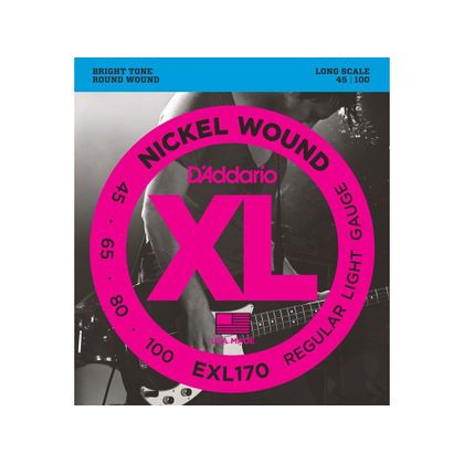 D'Addario EXL170 Muta di corde per basso elettrico Regular Light 045-100