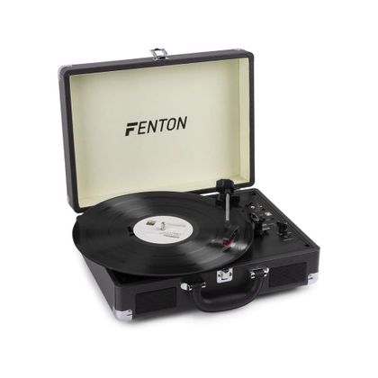 FENTON RP115C Giradischi USB Bluetooth nero con altoparlanti integrati