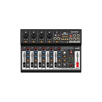 Italian Stage 2MIX6FXU Mixer usb bluetooth 6 canali con DSP effetti